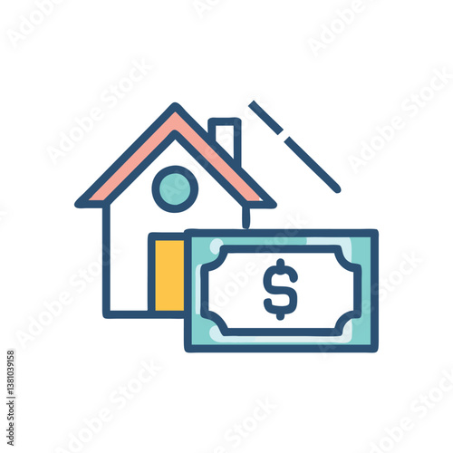  Real Estate Financing Icon for Loan Management