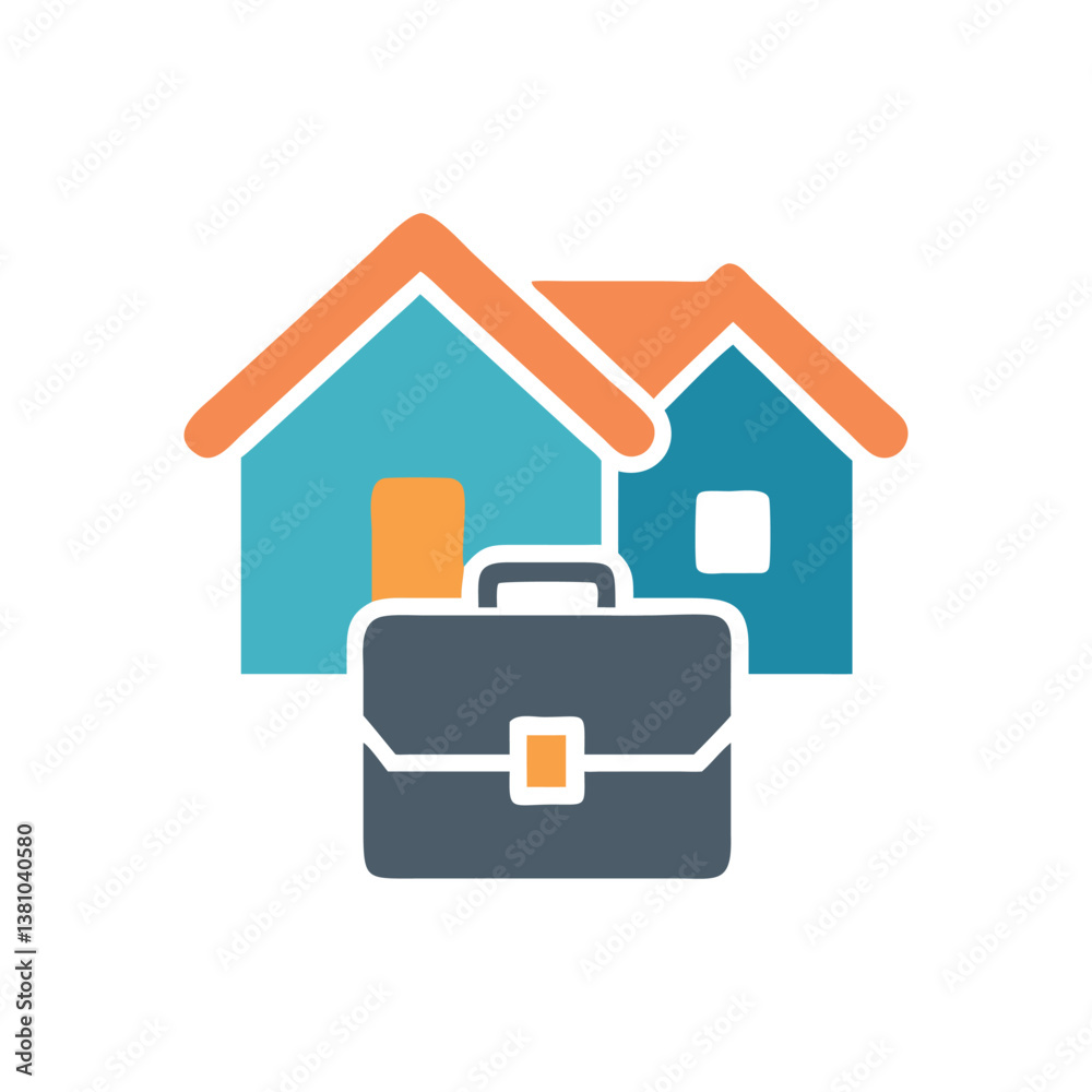 Real Estate Portfolio Icon for Risk Management Real Estate Portfolio Icon for Risk Management