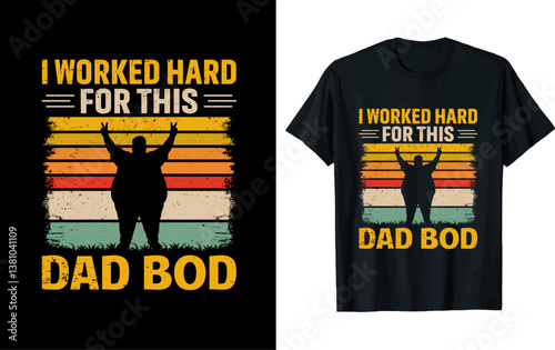 Father's Day t-shirt design, vector illustration,  Father's Day design, silhouette style.