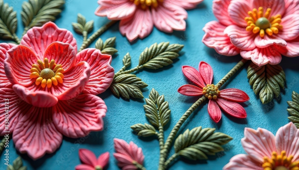 Intricate floral lace fabric detail Close-up shot , handmade, lace, detail