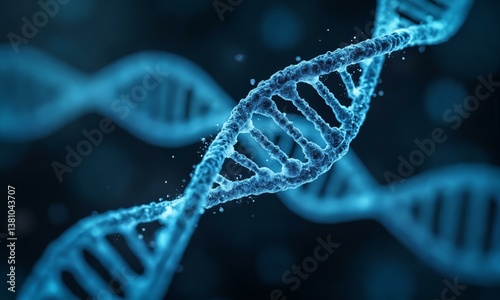 DNA holograph patterns exhibited through advanced medicinal technology.