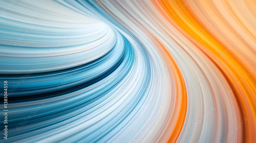 Flowing Curves of Vibrant Light and Airy Texture in Abstract Motion Background Flowing Curves of Vibrant Light and Airy Texture in Abstract Motion Background