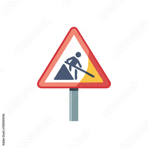 Free Download  Icon of Sign for Roadwork Areas - GFXLoad