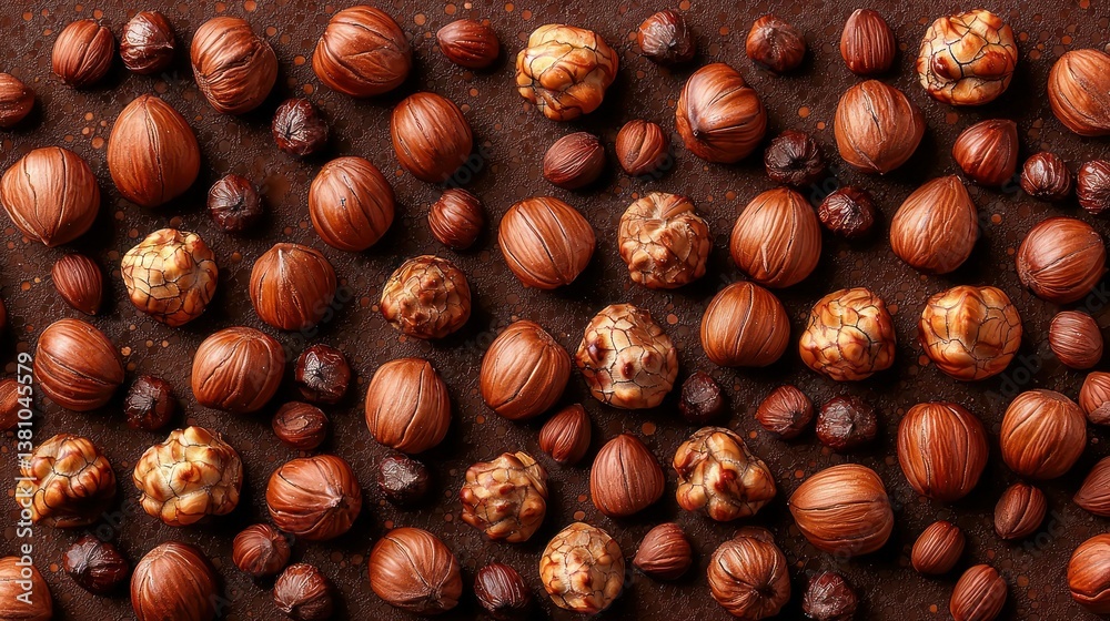 Obraz premium Aromatic Hazelnut Collection: A Nutty Delight