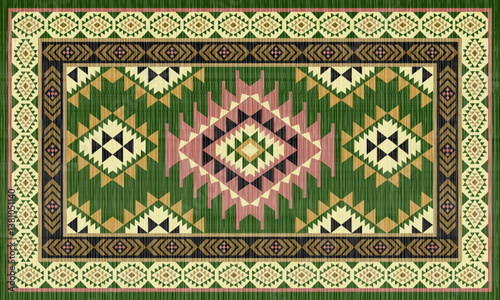 Navajo pattern Native America South Western ethnic decor style. tribal vector seamless pattern. Indian ornament Boho geometric ornament.folk.orientel. Mexican blanket, rug. Woven carpet. Rug pattern.