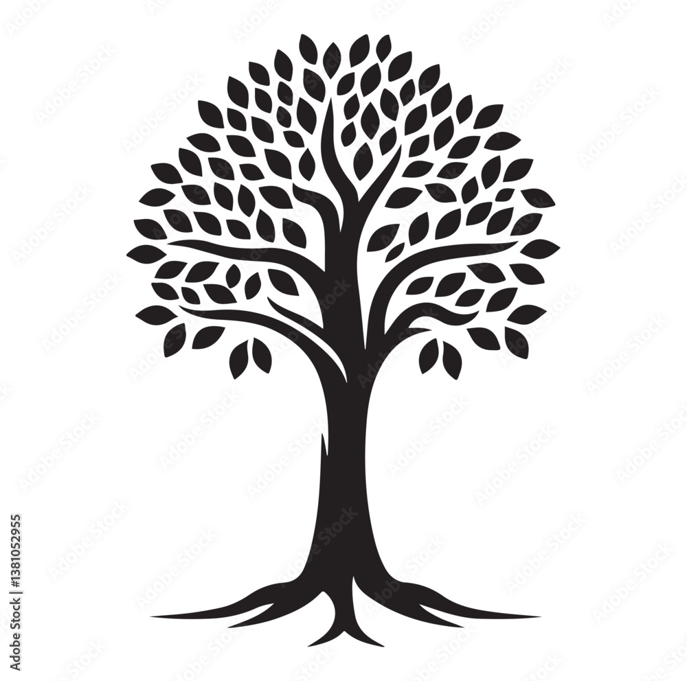 Tree icon Silhouettes Vector illustration design. Tree icon Silhouettes Vector illustration design.
