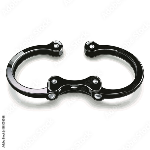 handcuffs isolated on white