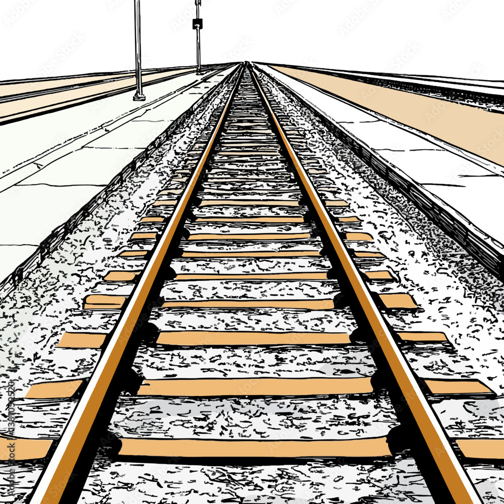 Fototapeta premium railway in the countryside