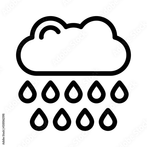 rain line icon