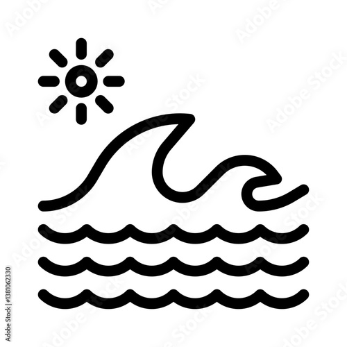 wave line icon