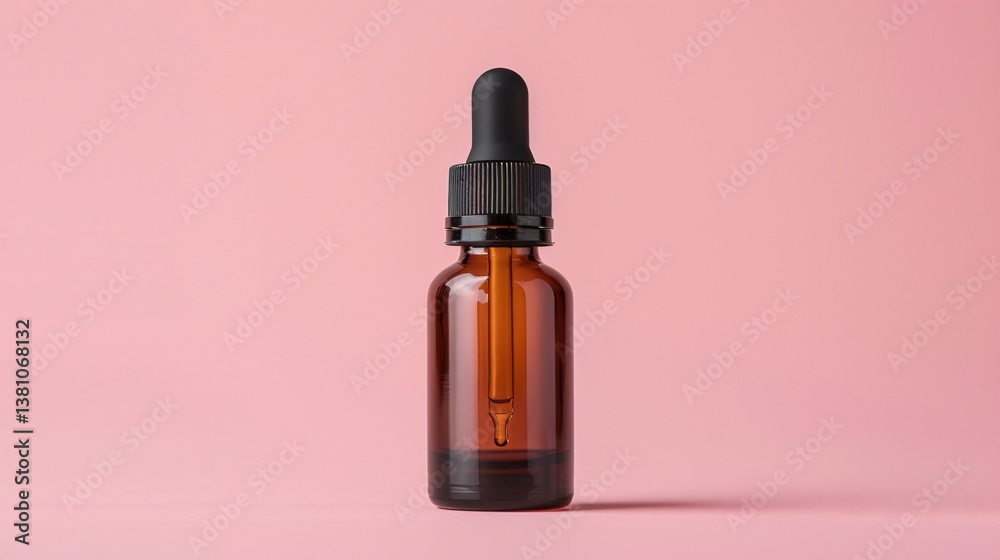 Niacinamide and vitamin C glow serum in an elegant glass bottle for premium skincare.
