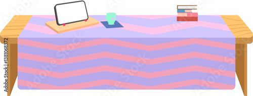 나무재질 책상 