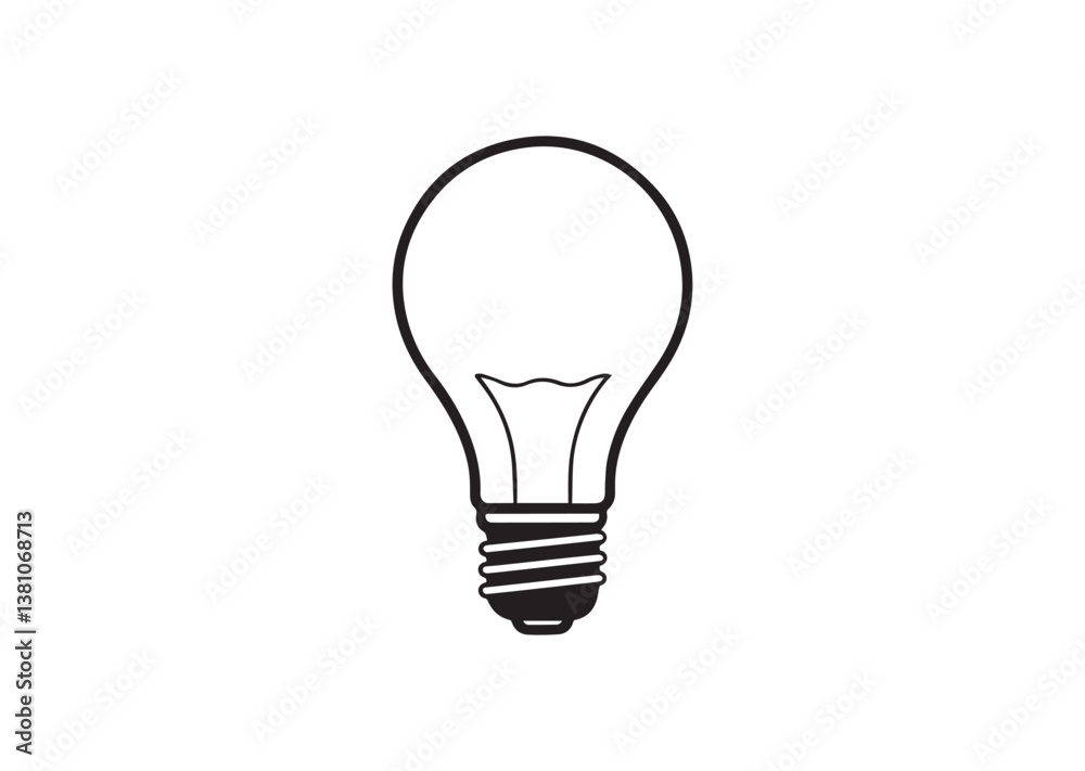Bulb silhouette Vector Bulb silhouette Vector
