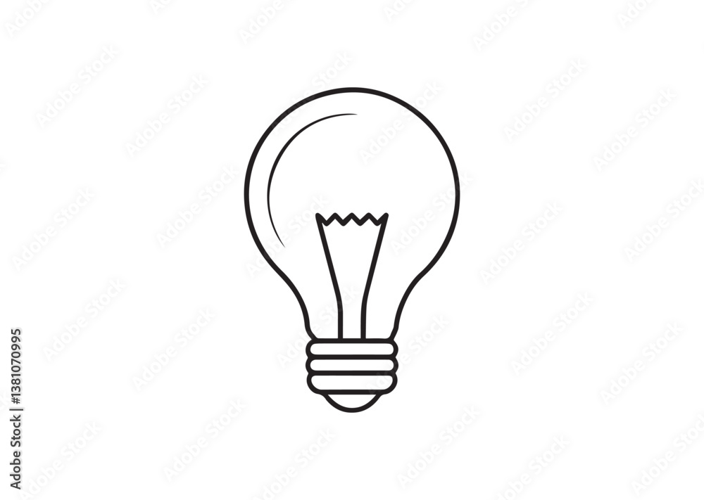 Bulb silhouette Vector Bulb silhouette Vector