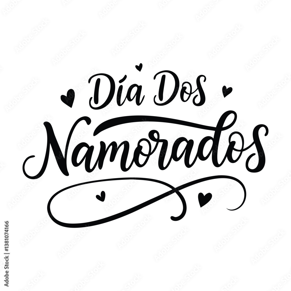 Dia dos Namorados Calligraphy 