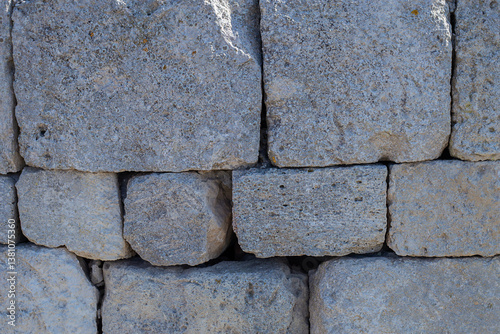 Stone wall close-up