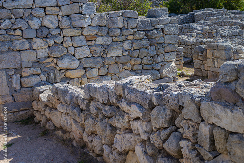 Abstract background - antique stone walls
