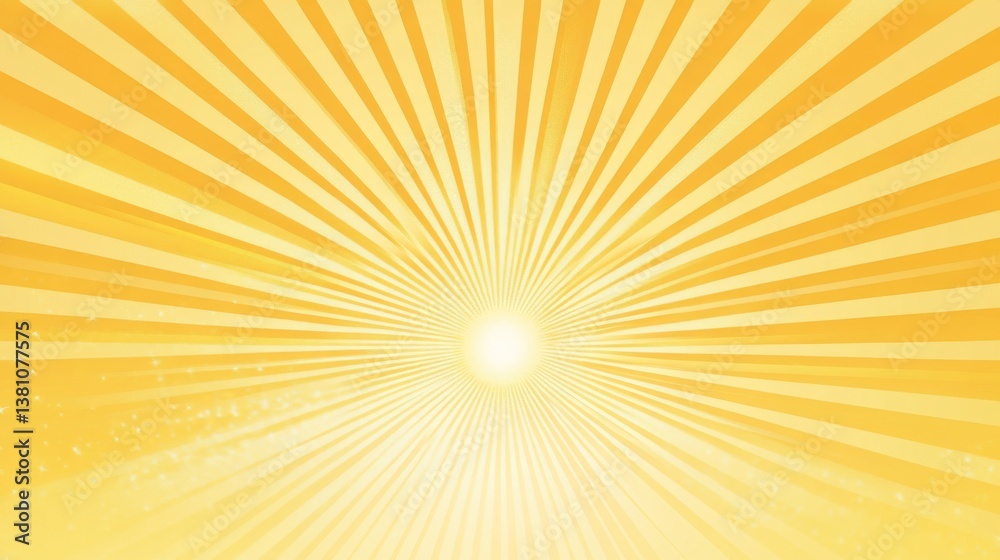 Bright radiant sunburst with golden light beams for dynamic background design Bright radiant sunburst with golden light beams for dynamic background design