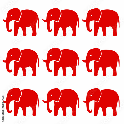 seamless pattern with elephants