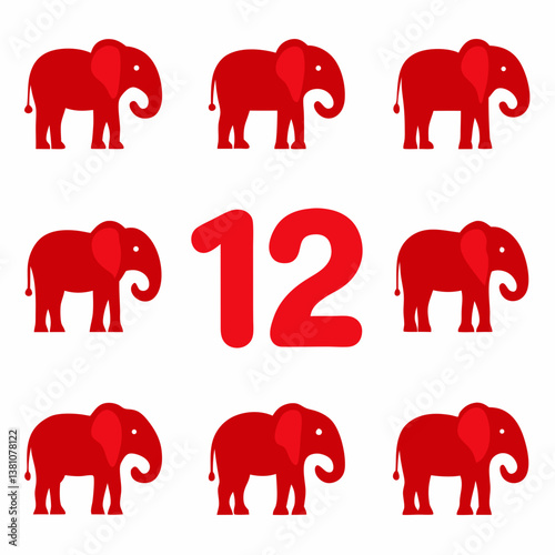 set of elephants