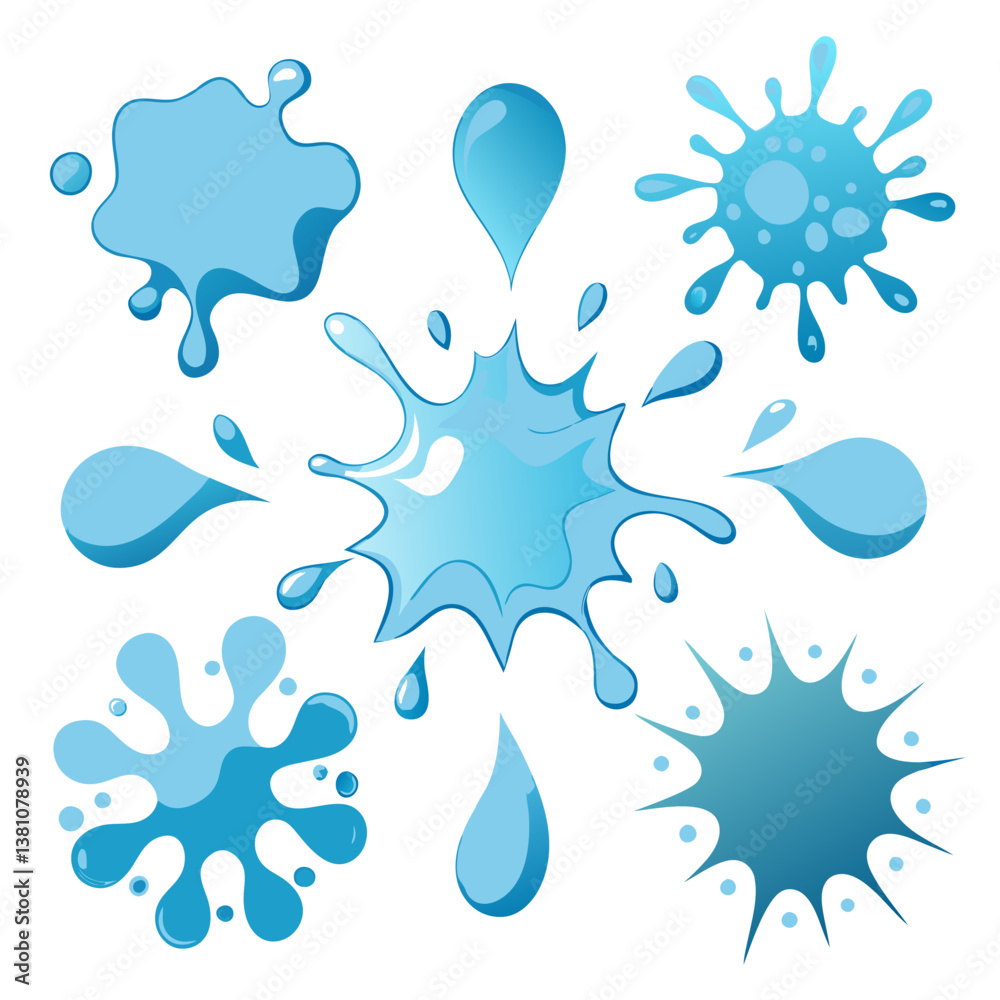 water drops vector set water drops vector set