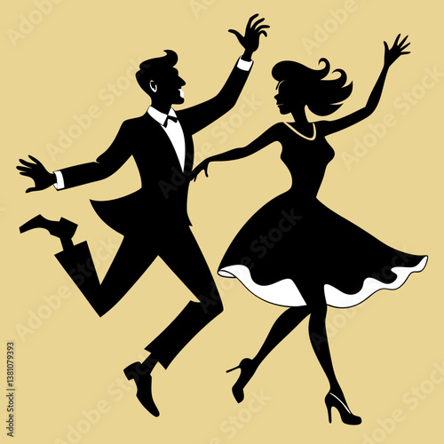 ballet dancers silhouette