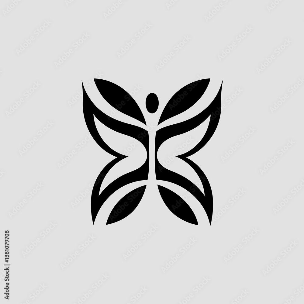 abstract flower logo abstract flower logo