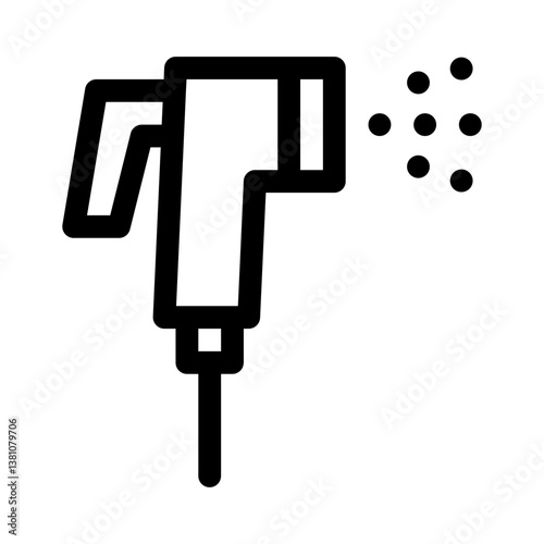 bidet line icon