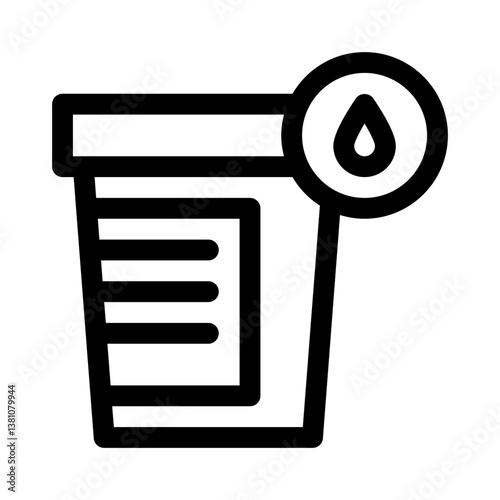 urinal line icon