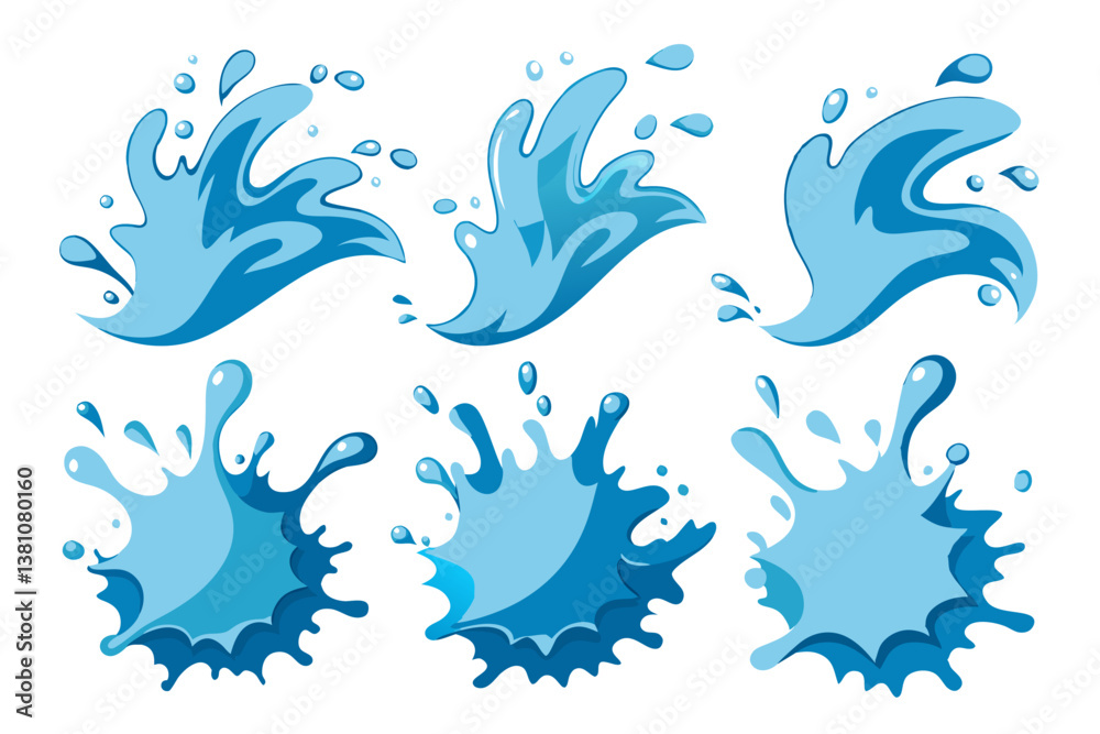 water drops vector set water drops vector set