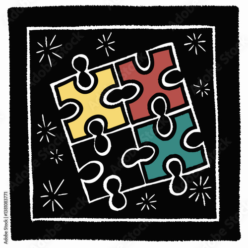 puzzle pieces with puzzle