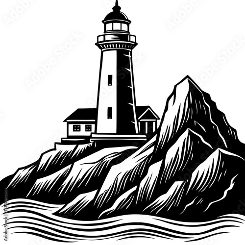 lighthouse on the island