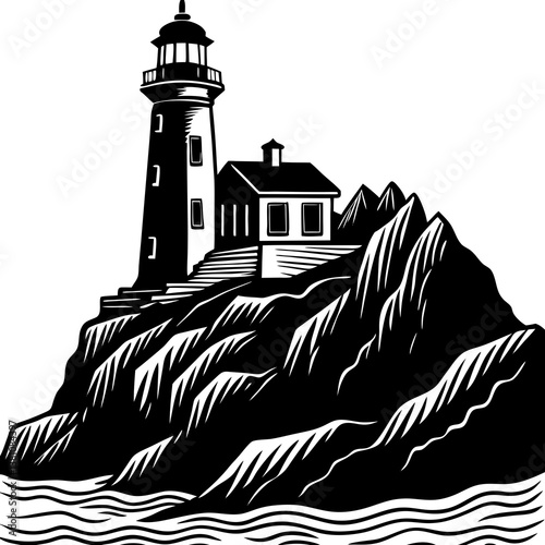 lighthouse on the island