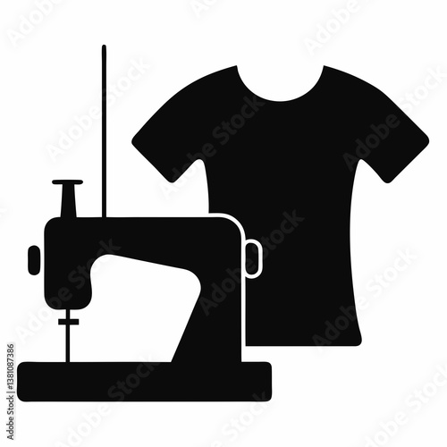 sewing machine isolated on white