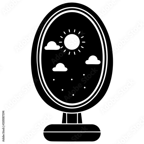 vector illustration of a wine glass