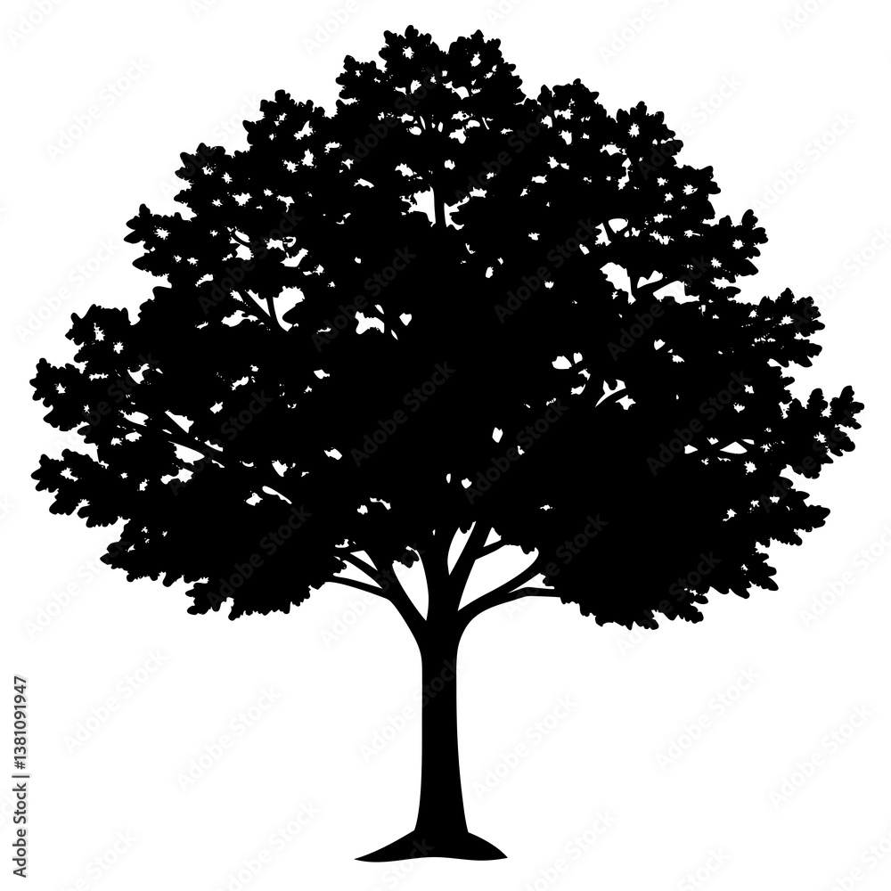 Fototapeta premium vector tree silhouette