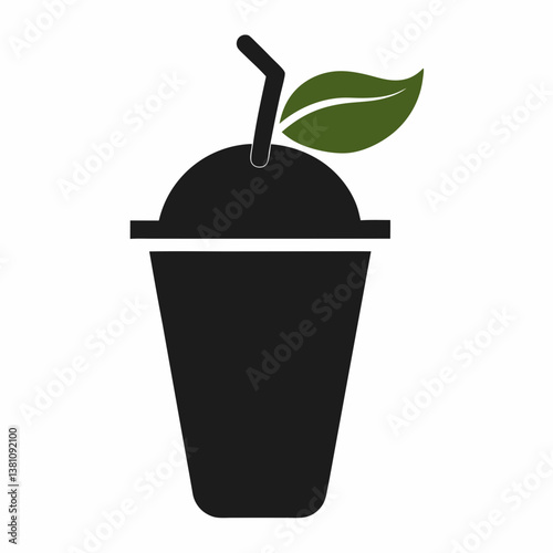 vector illustration of a plastic cup
