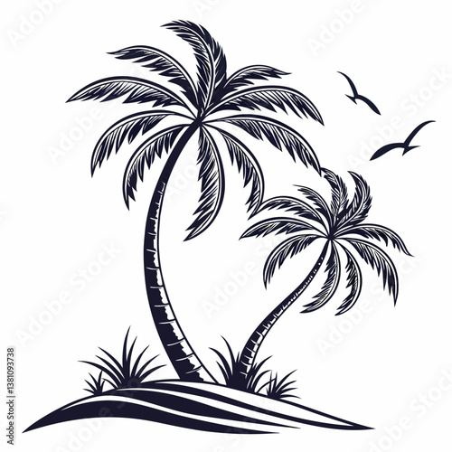 palm tree silhouette