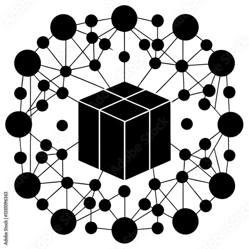 abstract vector background with cubes