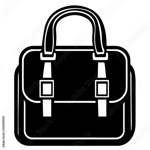 Professional business briefcase isolated illustration
