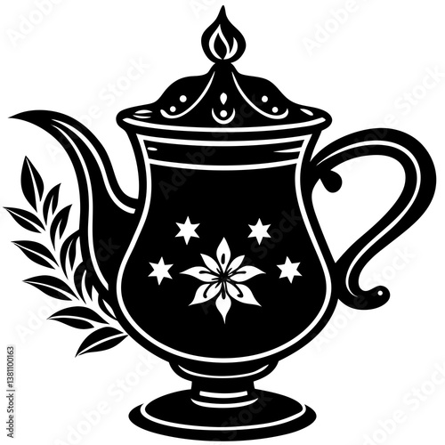 antique porcelain teapot