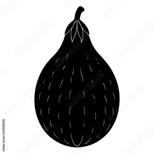 pear on a white background