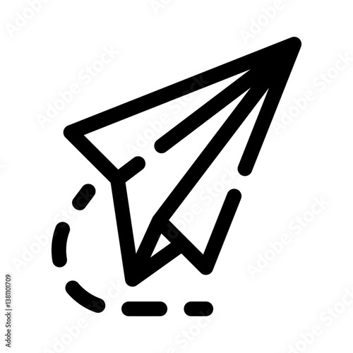 direct message line icon