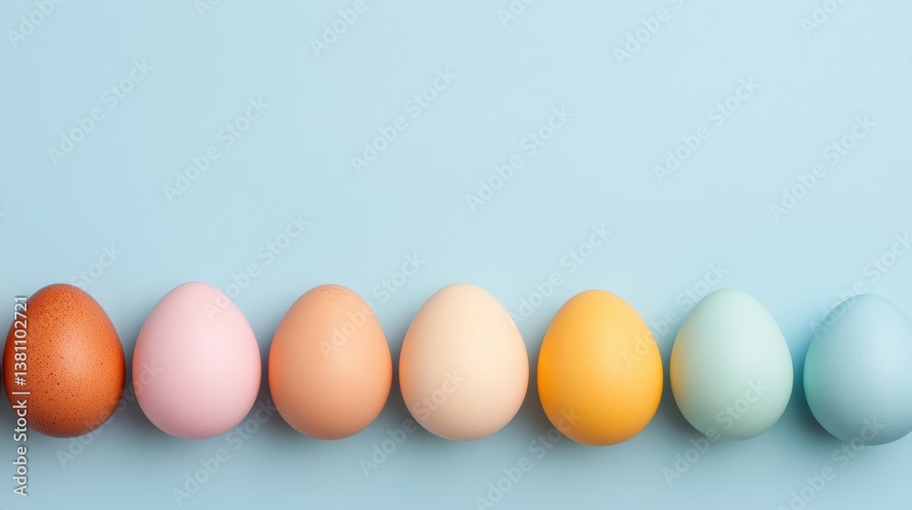 Minimalist Investment Strategy Visualization Pastel Egg Palette Illustrating Diverse Portfolio Risk Management for Modern Financial Education