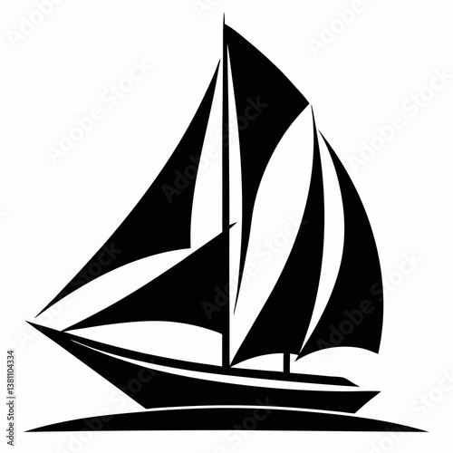 sailing ship vector illustration