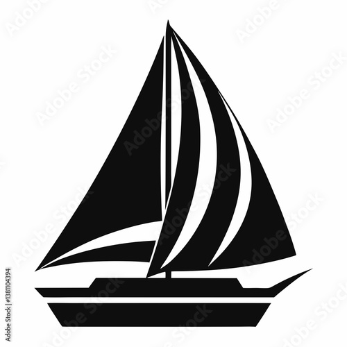 silhouette of a sailing ship