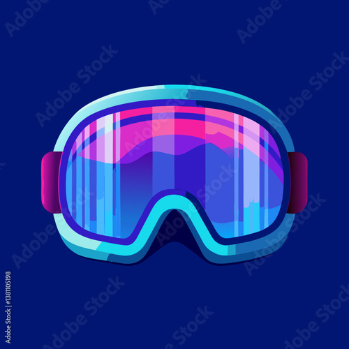 safety helmet and goggles
