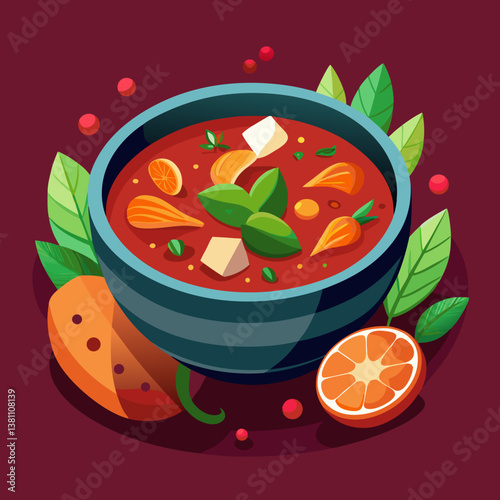 soup with vegetables