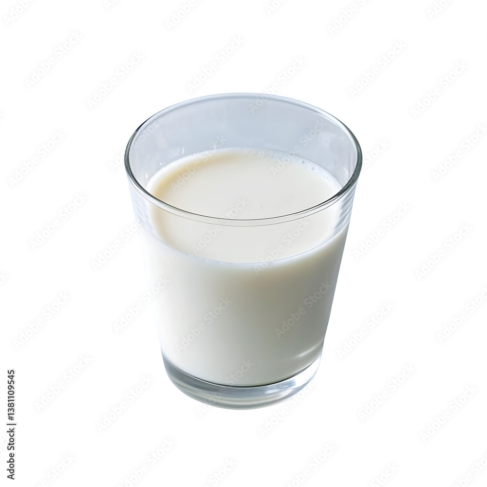 glass of milk on white background glass of milk on white background