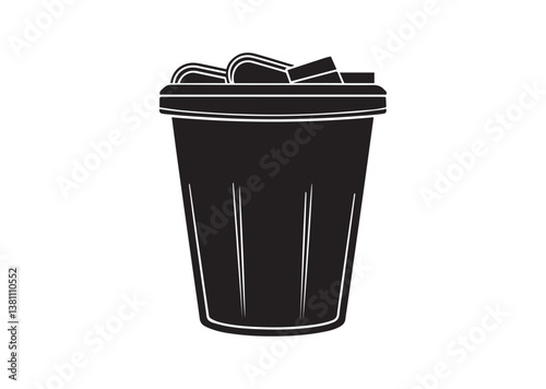 Trash silhouette Vector